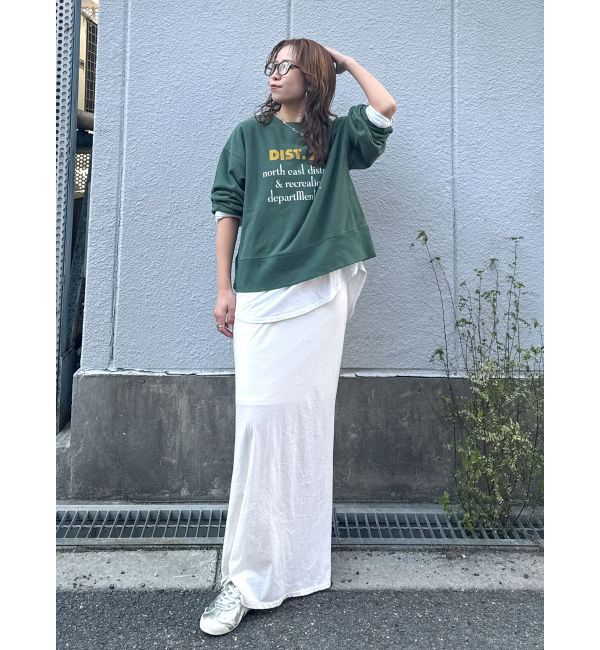 Ungrid「【WEB限定】フロントロゴルーズスウェット」|スウェット・ジャージ|