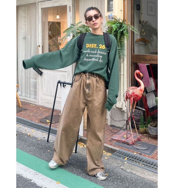 Ungrid「【WEB限定】フロントロゴルーズスウェット」|スウェット・ジャージ|