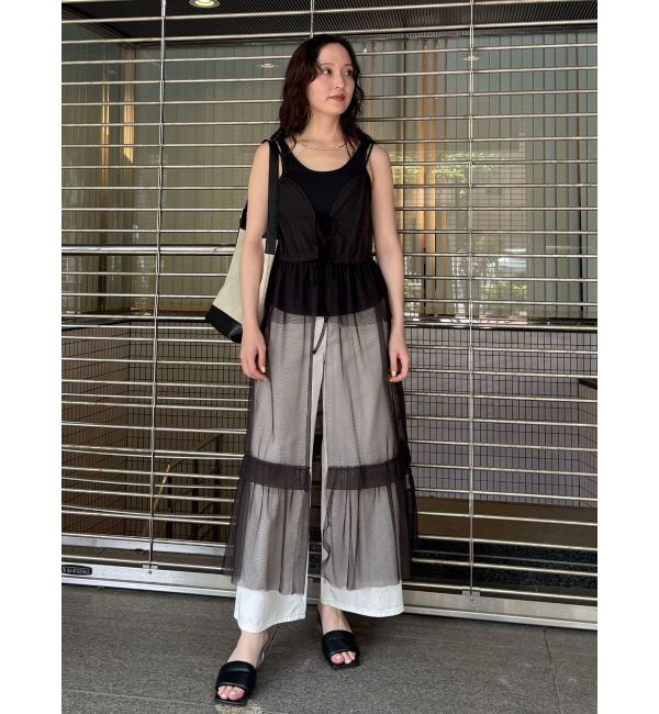 LAGUNAMOON「レイヤードチュールキャミワンピース」|ワンピース|