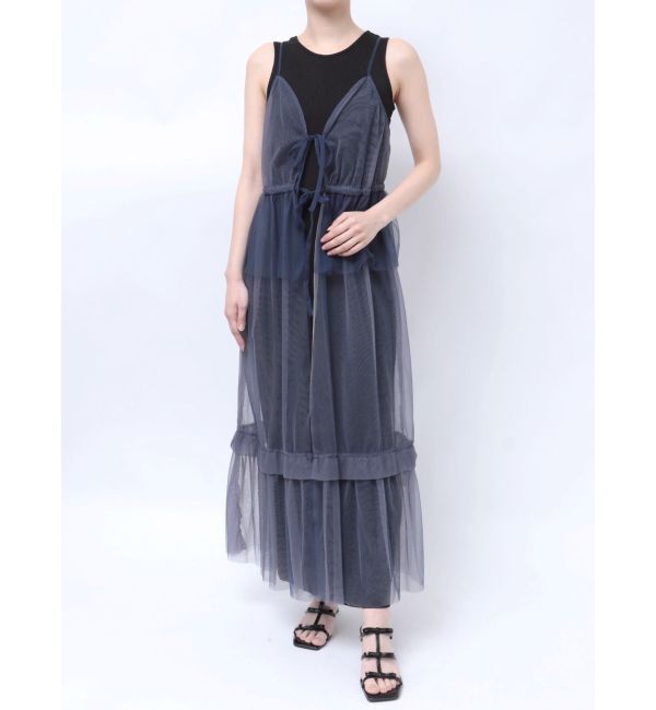 LAGUNAMOON「レイヤードチュールキャミワンピース」|ワンピース|