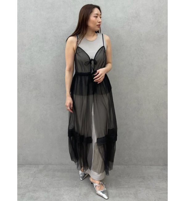 LAGUNAMOON「レイヤードチュールキャミワンピース」|ワンピース|