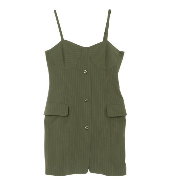 EVRIS「ストライプジャケットミニジャンスカ」|ワンピース|