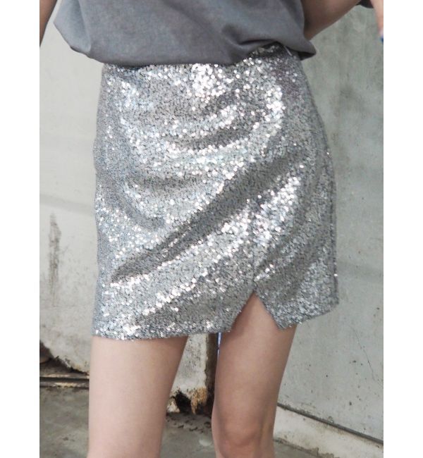 EVRIS「スパンコールミニスカート」|スカート|