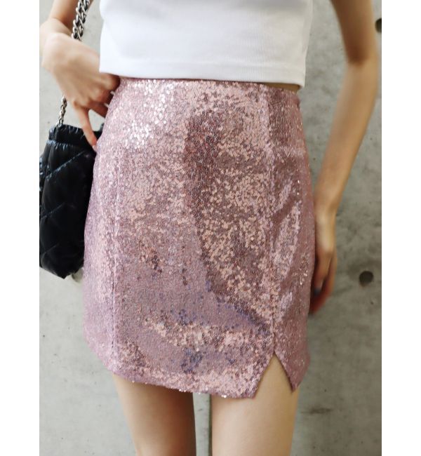 EVRIS「スパンコールミニスカート」|スカート|