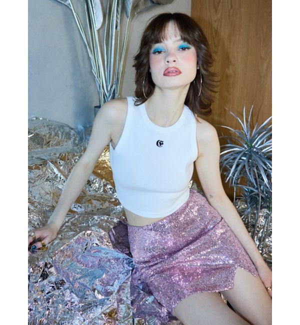 EVRIS「スパンコールミニスカート」|スカート|