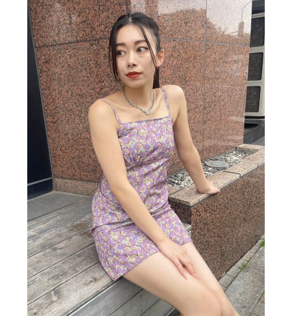 EVRIS「フラワーキャミミニワンピース」|ワンピース|