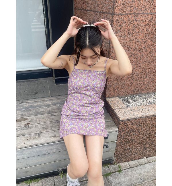 EVRIS「フラワーキャミミニワンピース」|ワンピース|