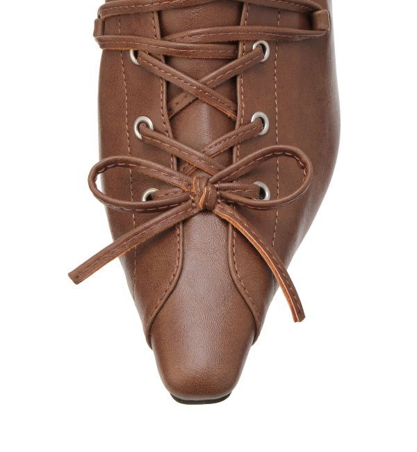 EVRIS「レースアップポインテッドヒール」|サンダル|