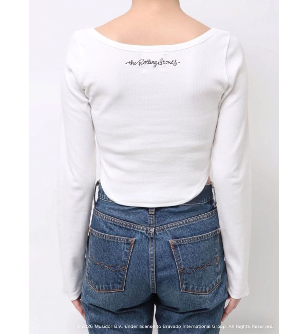EVRIS「【ザ・ローリング・ストーンズ】ヘンリーネックトップス」|Tシャツ・カットソー|