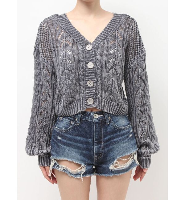 GYDA「2WAYメッシュブリーチニットトップス」|ニット・セーター|