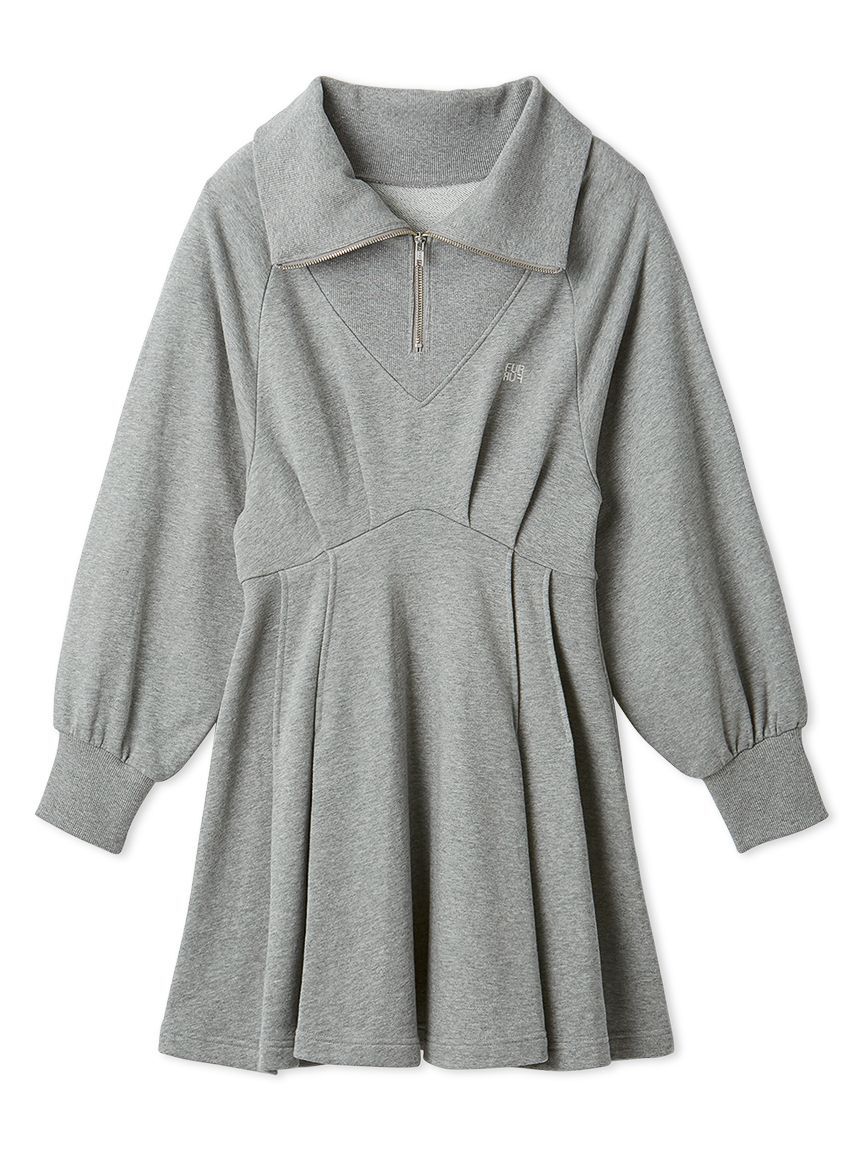 FURFUR「ハーフジップスウェットミニワンピース」|ワンピース|