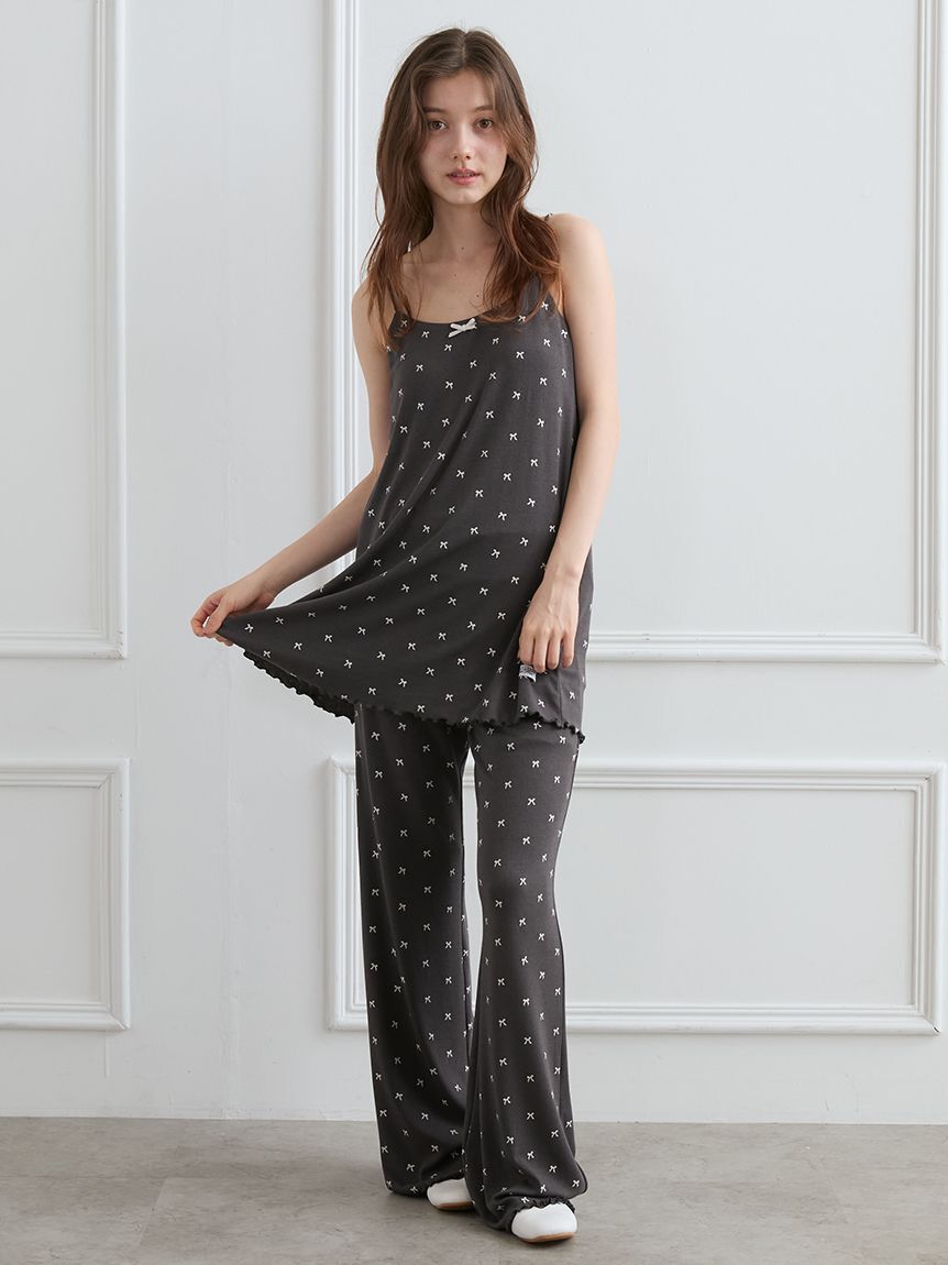 gelato pique「針抜きリボン柄カップインキャミソール」|ルームウェア|