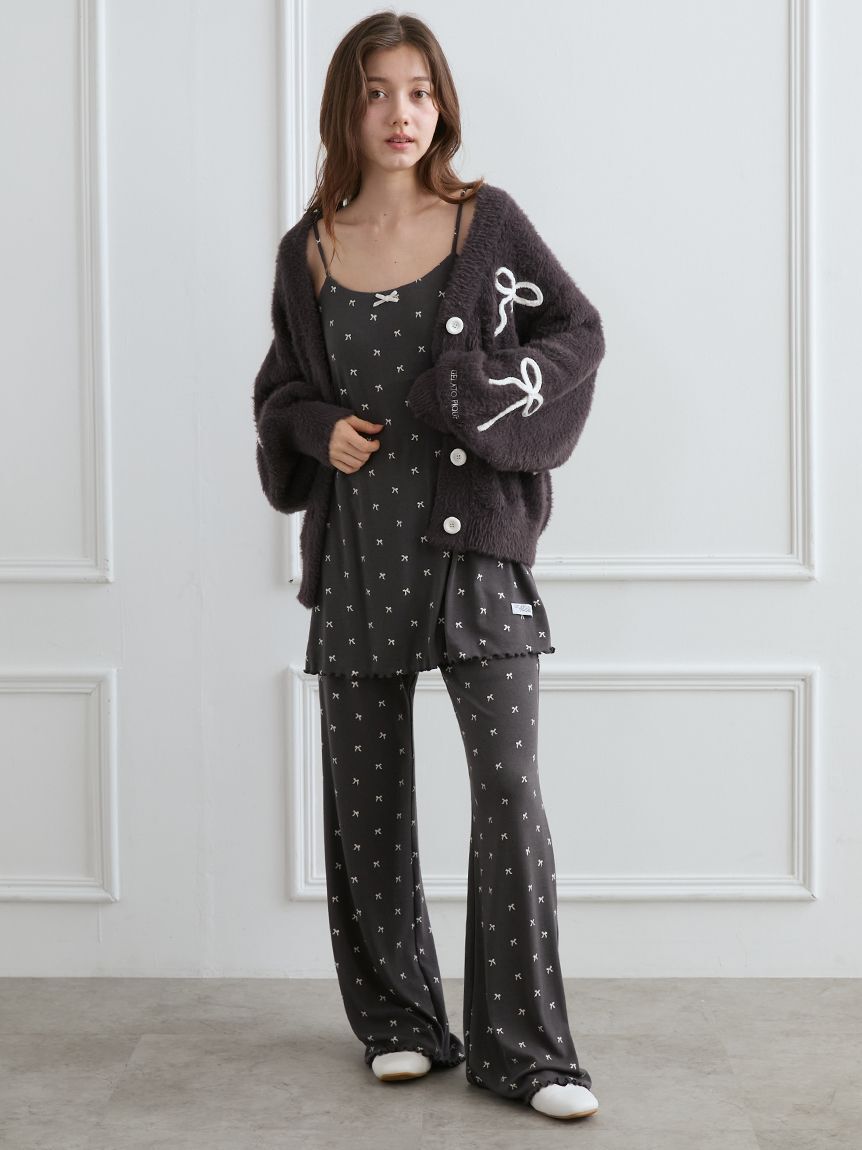 gelato pique「針抜きリボン柄カップインキャミソール」|ルームウェア|