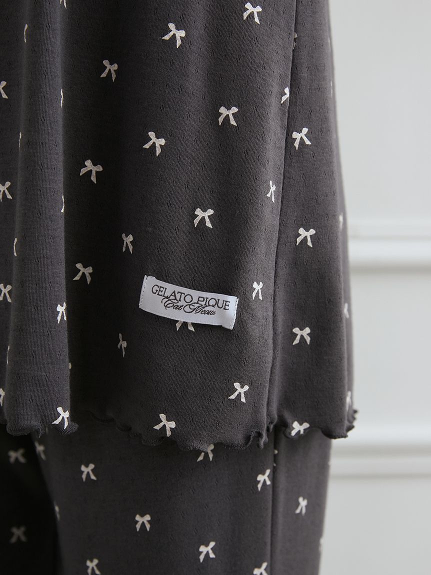 gelato pique「針抜きリボン柄カップインキャミソール」|ルームウェア|