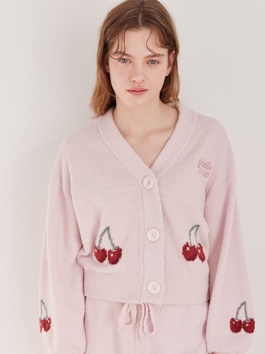 gelato pique「【ONLINE限定カラーあり】ベビモコチェリージャガードカーディガン」|ルームウェア|