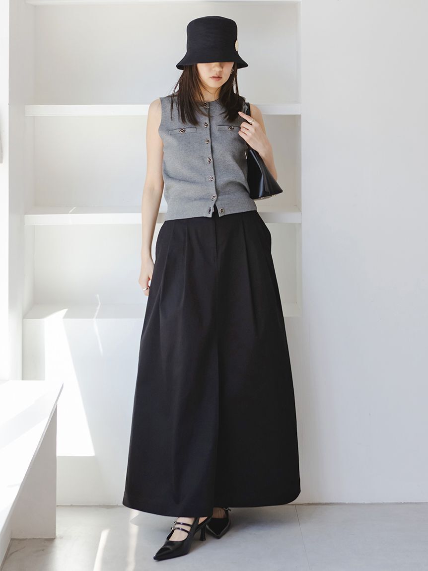 SNIDEL「チノワイドスカート」|スカート|