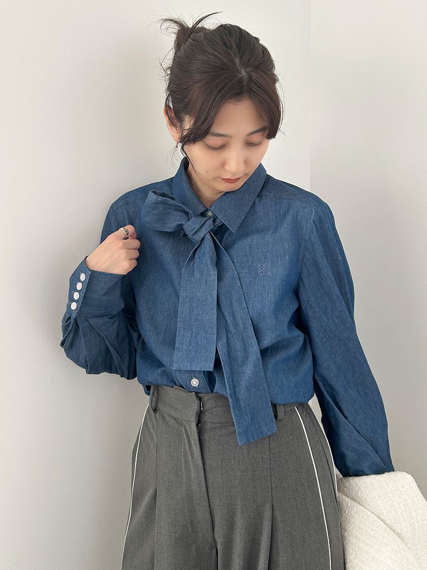 SNIDEL「ボウタイシャツ」|シャツ・ブラウス|