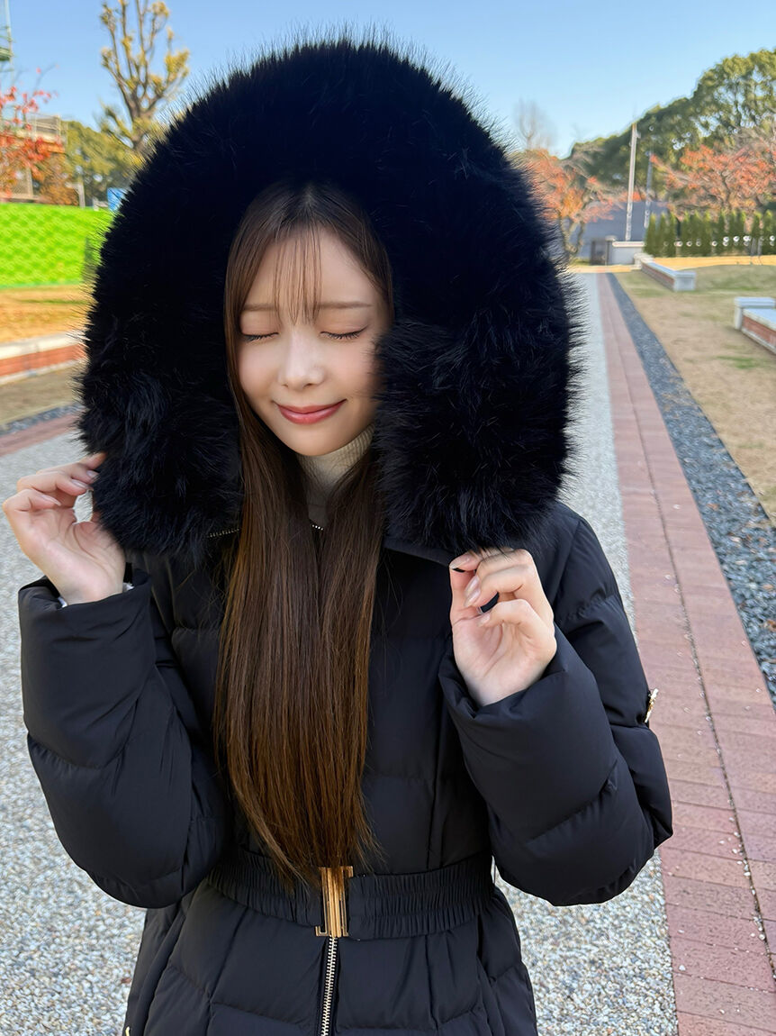 SNIDEL「【00サイズあり】スタイルアップフレンチダウンロングコート」|ダウン|