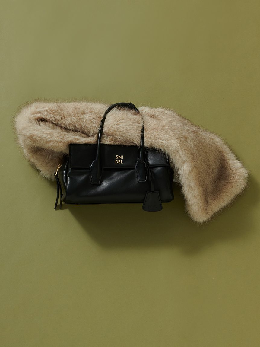 SNIDEL「フラップボストンバッグ」|ボストンバッグ|BLK