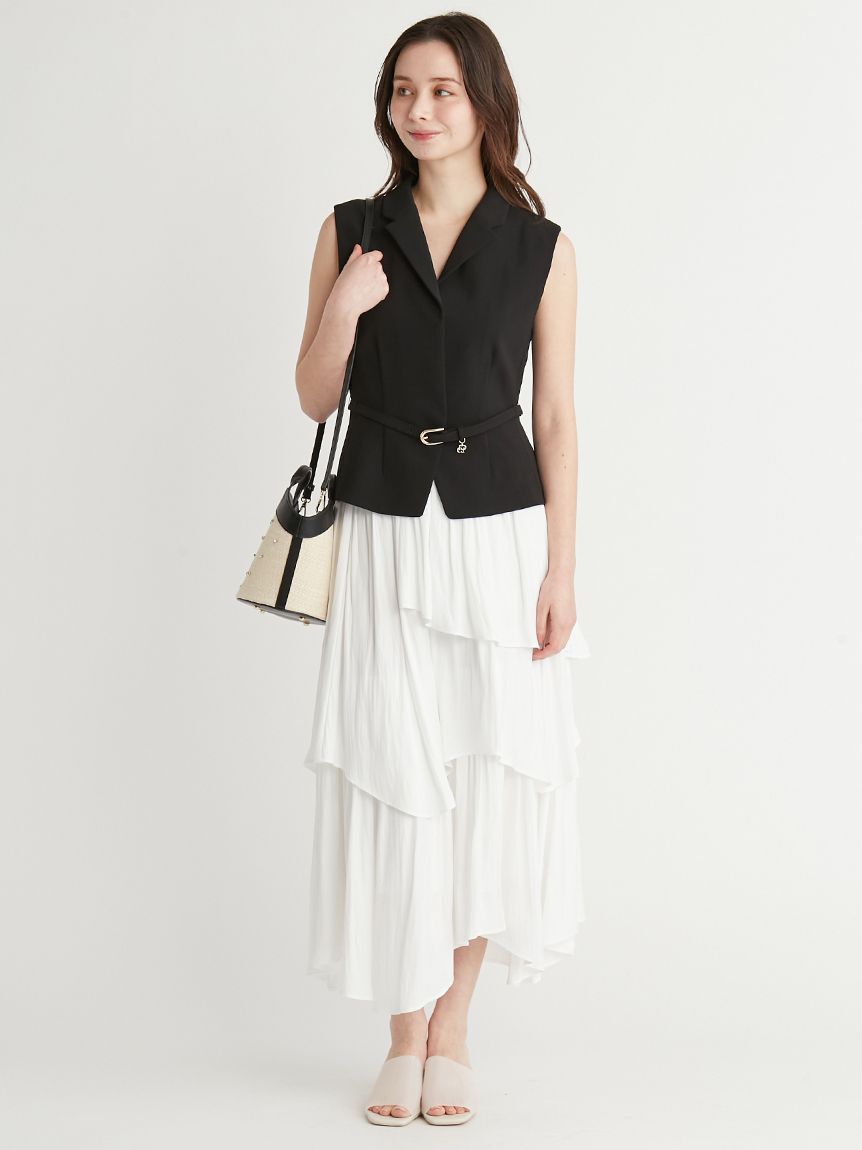 CELFORD「ペプラムショートジレ」|ダウンベスト・ベスト|