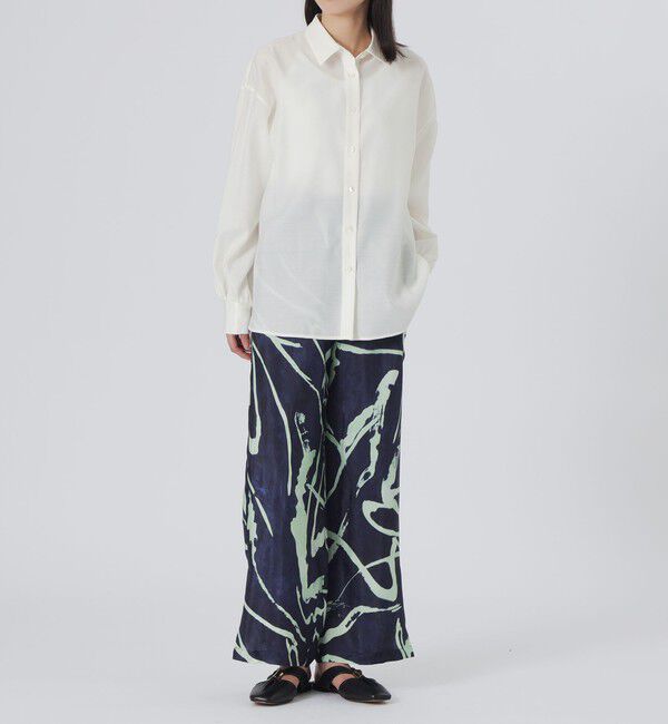  「バックボタンオーバーシャツ」|シャツ・ブラウス|