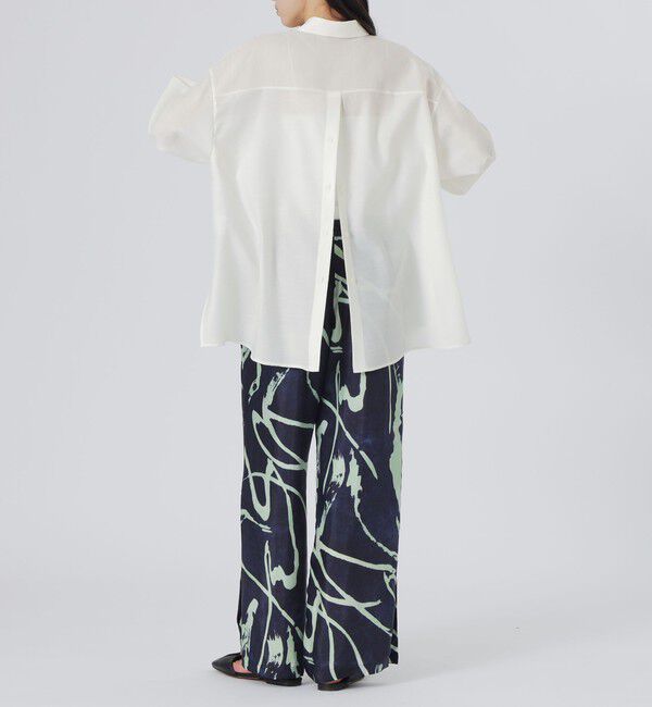  「バックボタンオーバーシャツ」|シャツ・ブラウス|