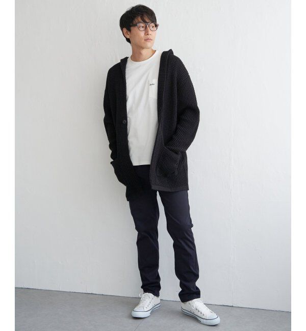 ikka「【洗える】ワッフルニットフーディガン」|その他|