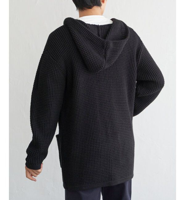 ikka「【洗える】ワッフルニットフーディガン」|その他|