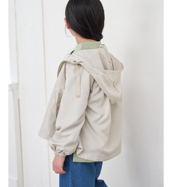 ikka kids「サテンフレア比翼マウンテンパーカー（120~160cm）」|その他|