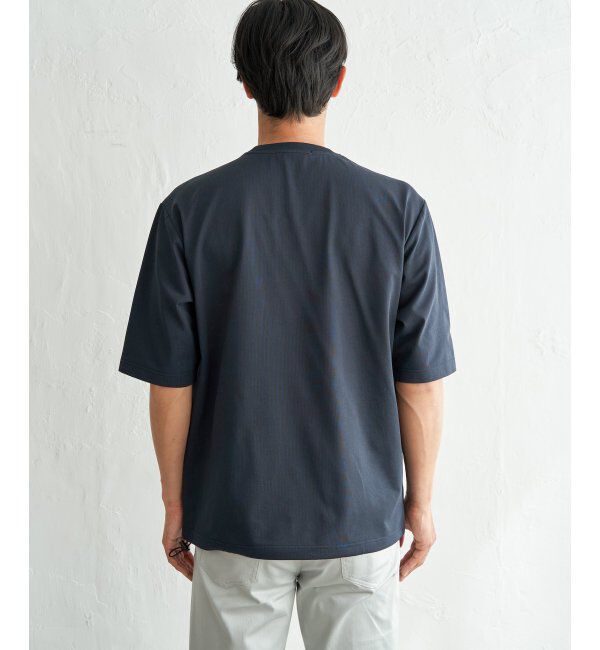 ikka「【吸水速乾】冷感メッシュ5分袖アウターT」|Tシャツ・カットソー|