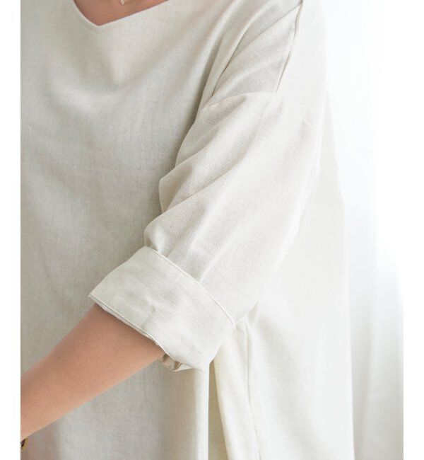 Lbc with Life「リネン混サックワンピース」|ワンピース|