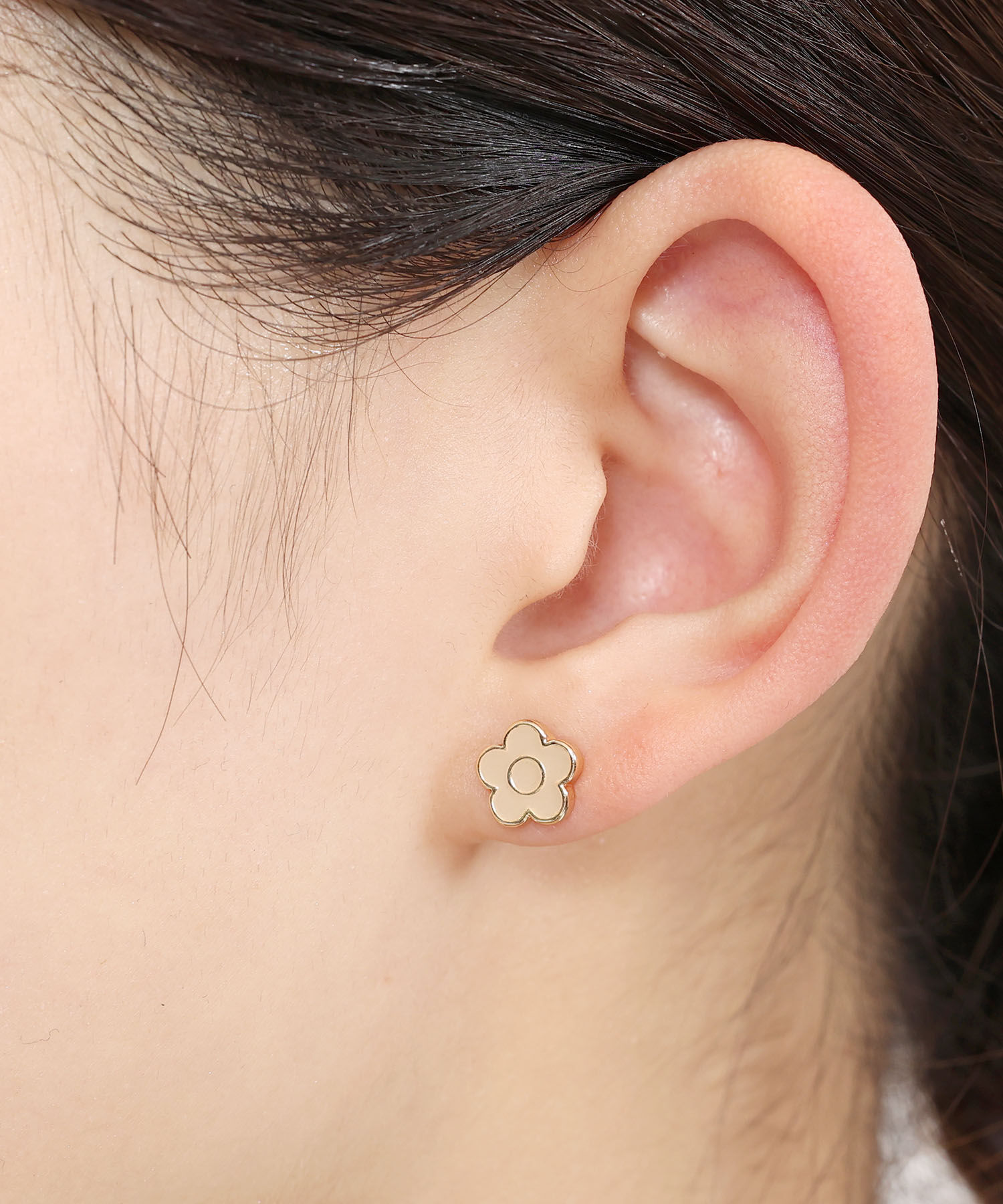 MARY QUANT「ミニデイジーエポ ピアス」|ピアス|ピンク