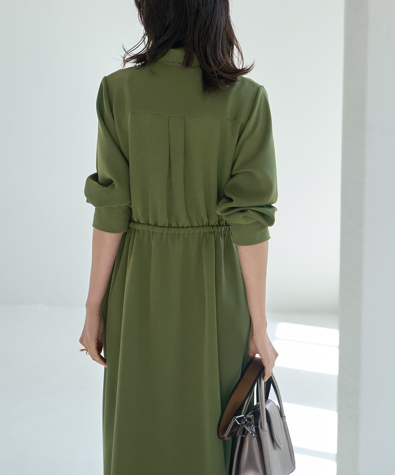 STYLE DELI「【LUXE】ウエストマークシャツワンピース」|ワンピース|