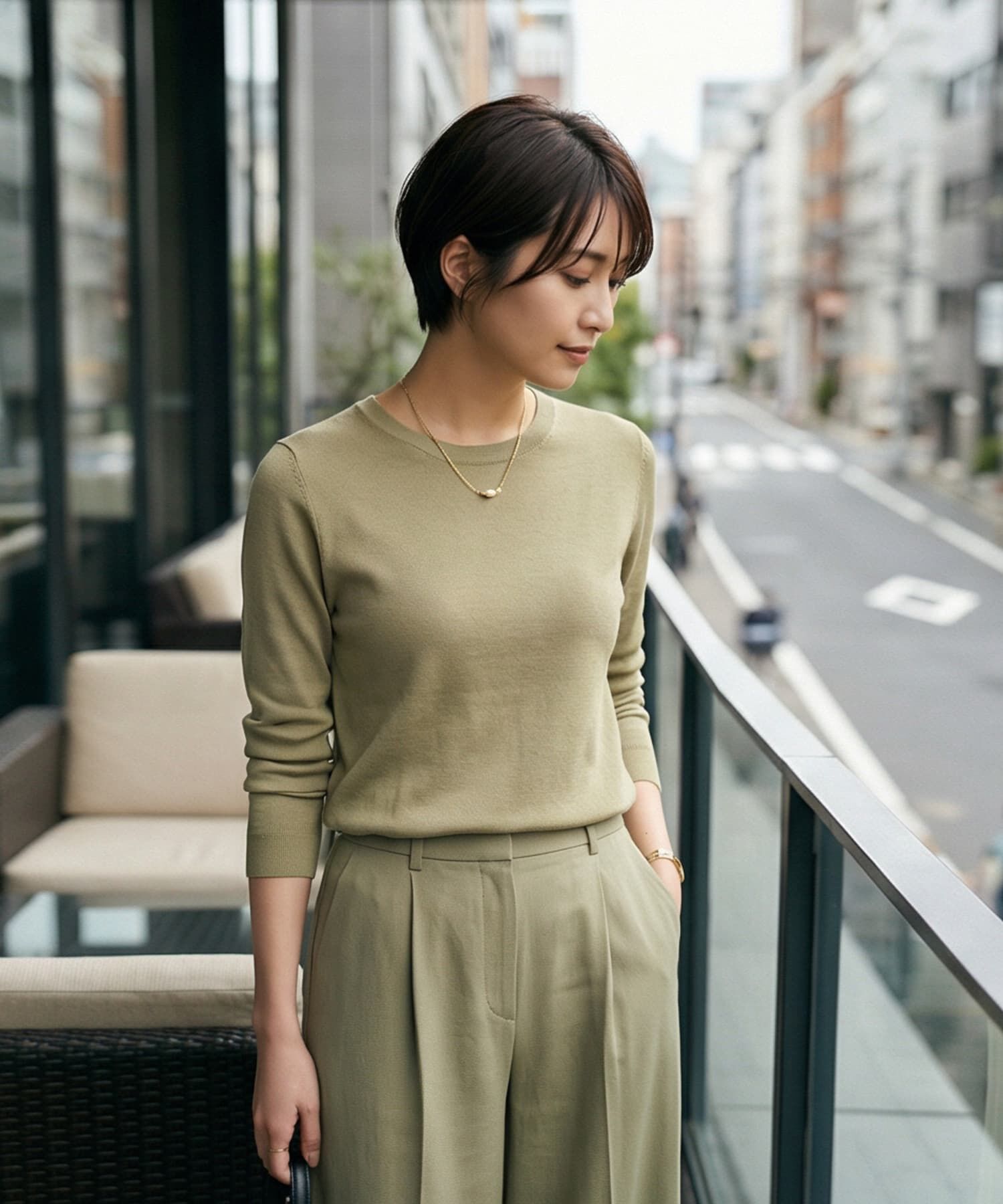 STYLE DELI「【DELI by】淡水ツインパール・ミニマルネックレス」|ネックレス|