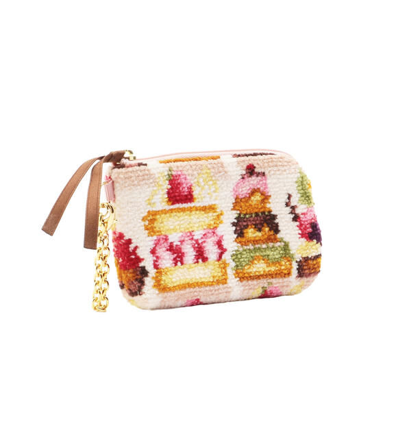 LOVERARY BY FEILER「ラブラリードルチェ　キー&カードポーチ　L/LDE-193123」|キーケース|ペールアプリコット