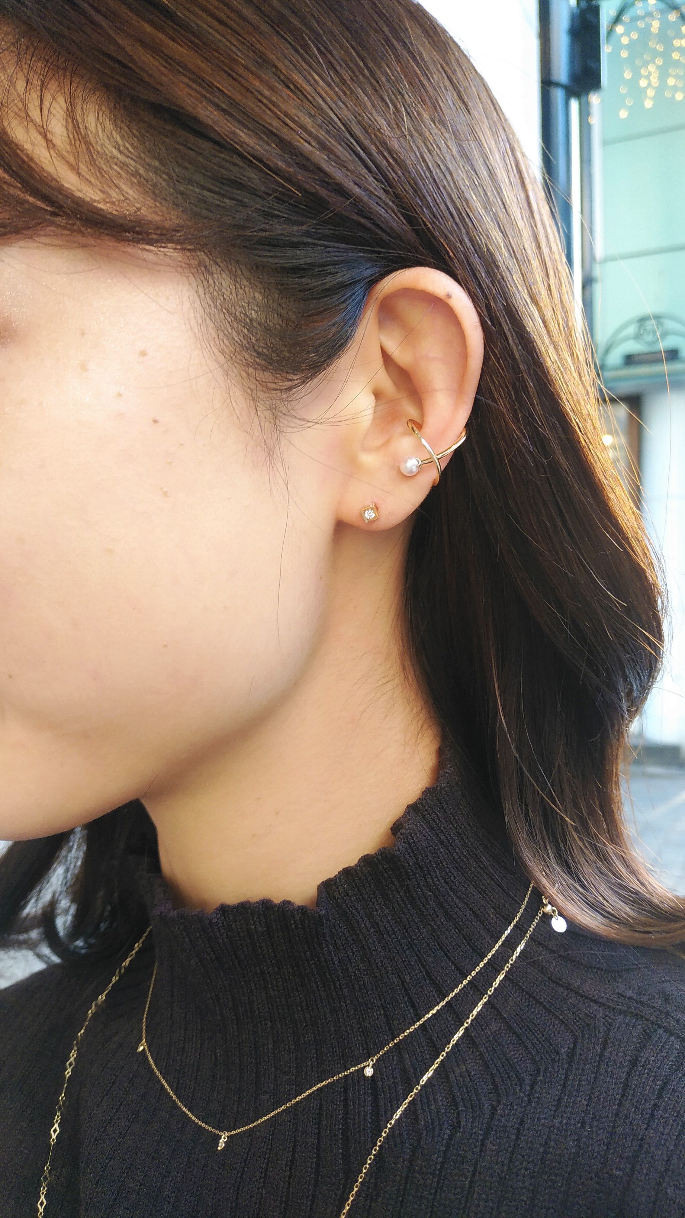 STAR JEWELRY「PEARL EAR CUFF」|イヤリング|