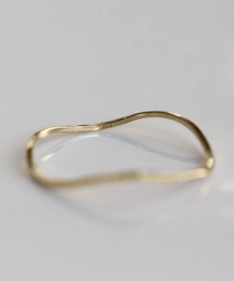  「ゴールド スキニー リング | K10YG」|リング|