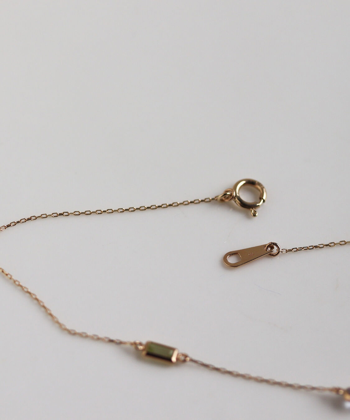  「マルチカラー ストーン ネックレス | K10YG」|ネックレス|