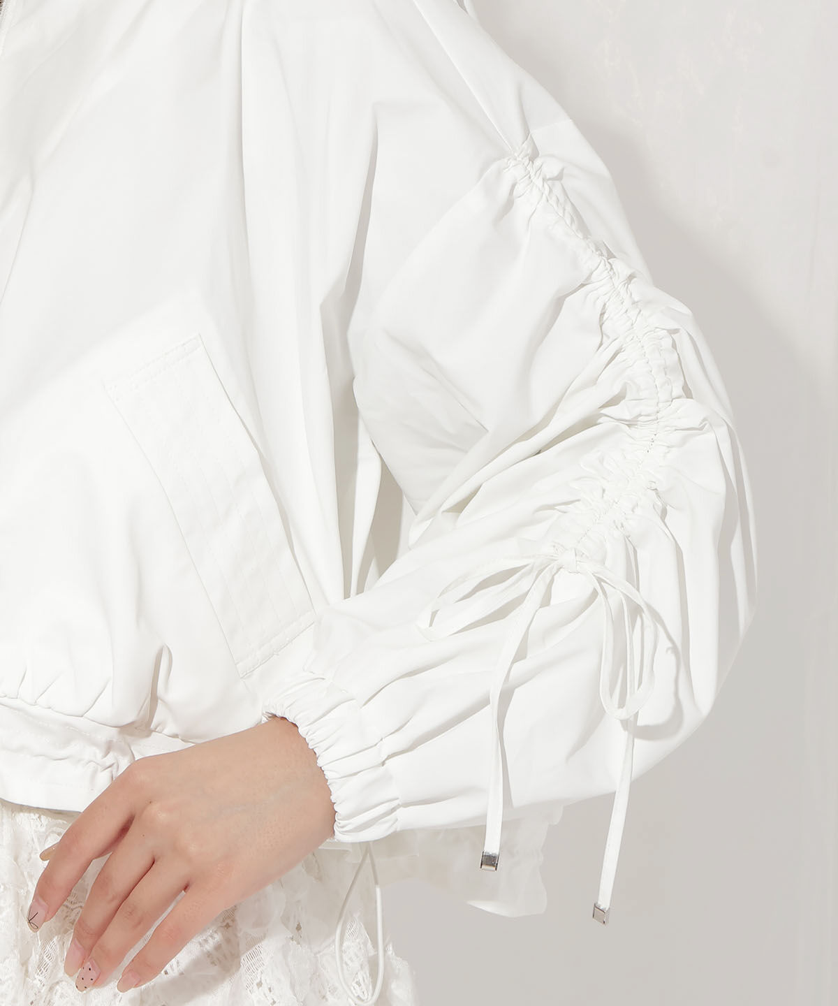 WILLSELECTION「ボリュームスリーブショートブルゾン」|ブルゾン・スタジャン|