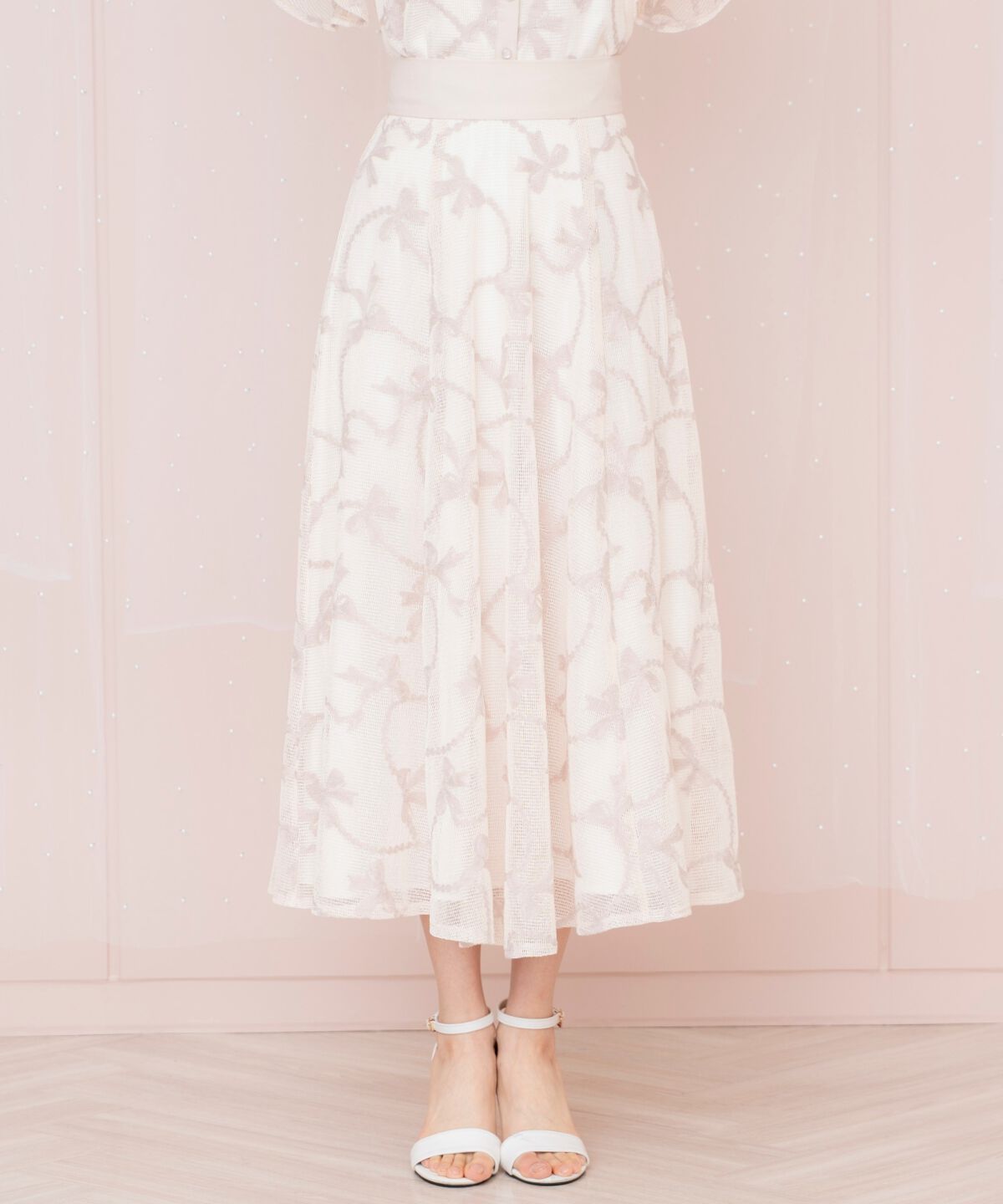 WILLSELECTION「リボンレーススカート」|フレア|