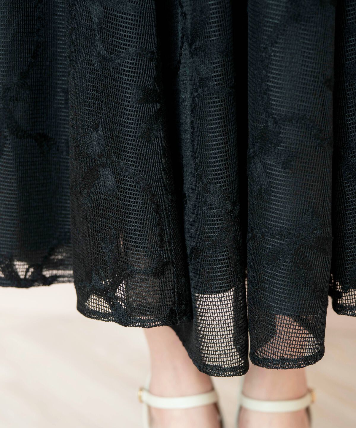 WILLSELECTION「リボンレーススカート」|フレア|