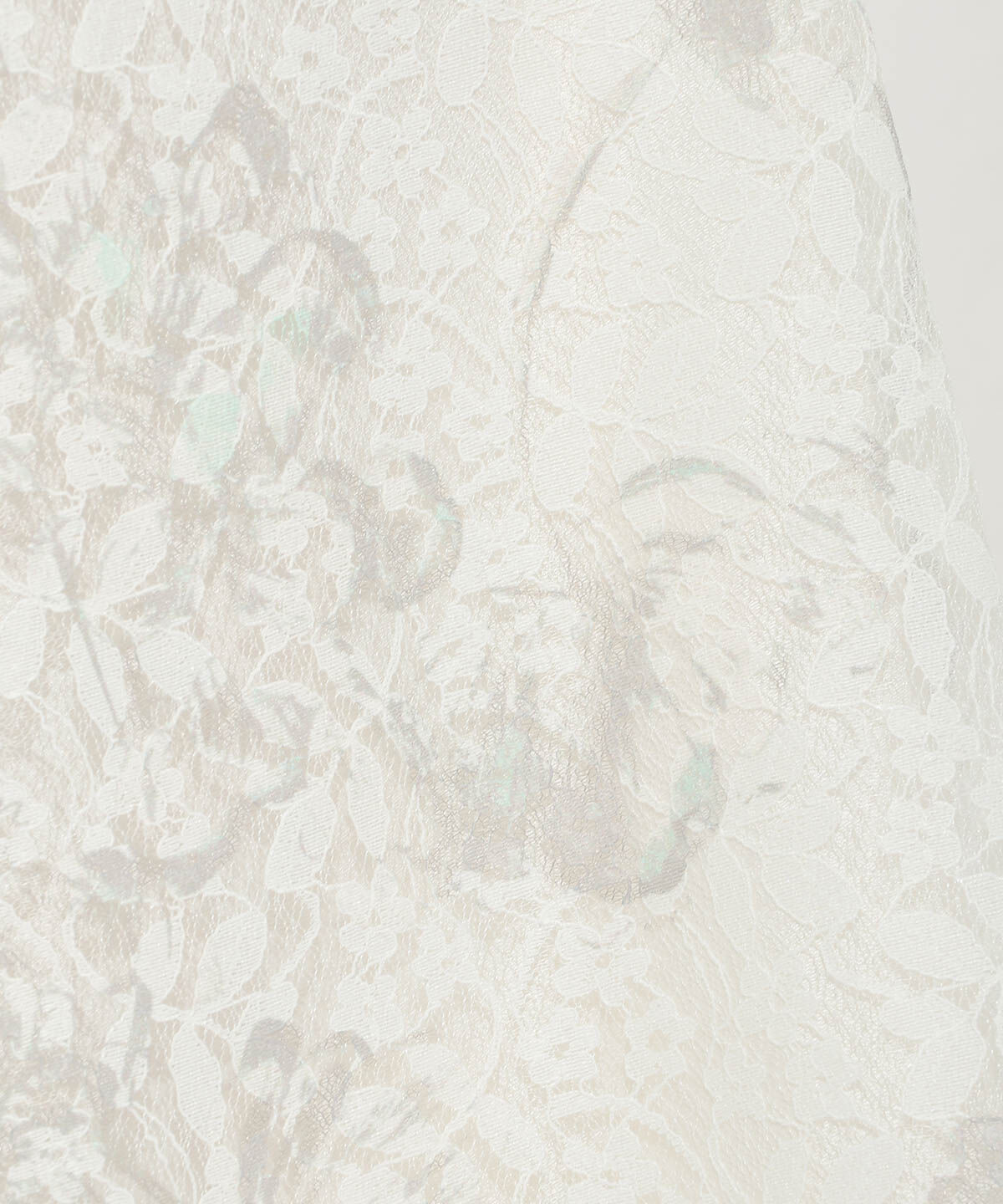 WILLSELECTION「ニュアンスフラワーレースプリントフレアスカート」|フレア|