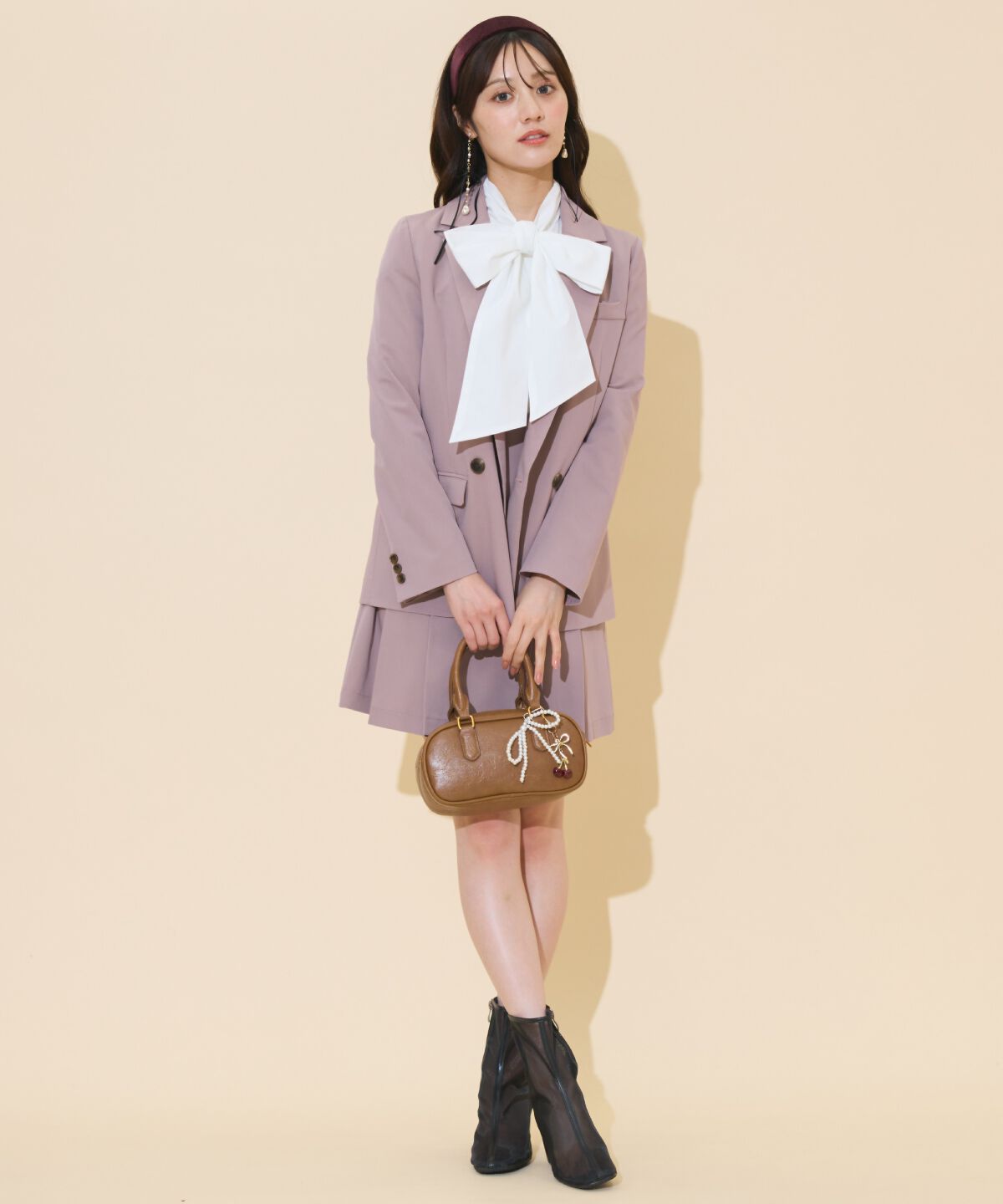 WILLSELECTION「ハイウエストプリーツミニスカート」|フレア|