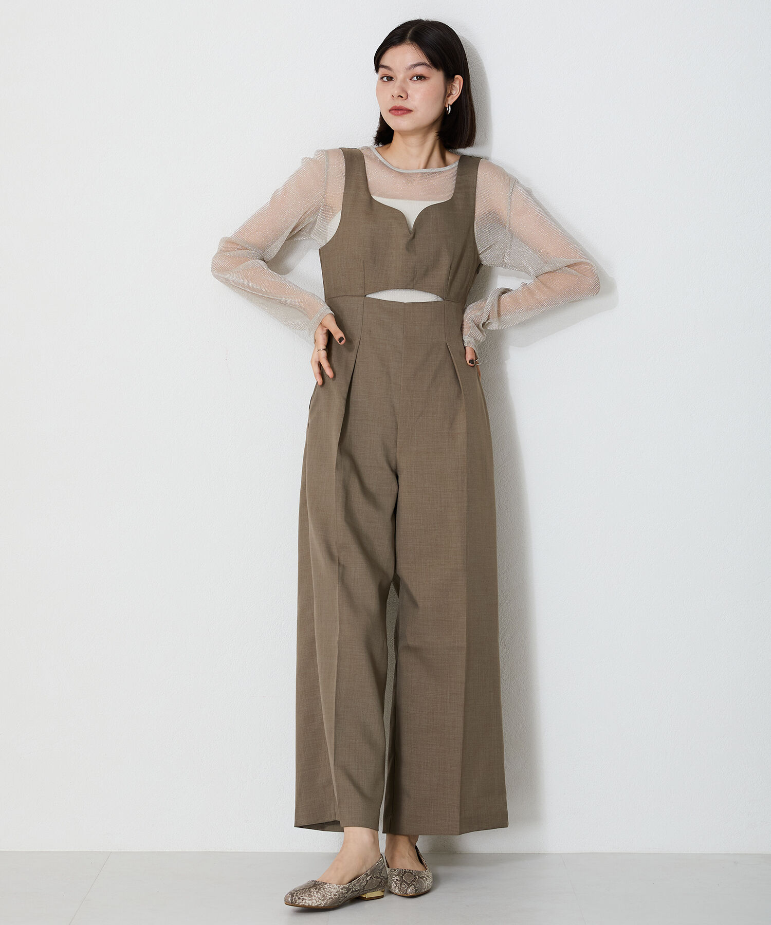 ORiental TRaffic「【WEB限定 / 累計16万足突破】ポインテッドトゥ フラット パンプス /R-4007 通勤靴 厚手クッション」|パンプス|