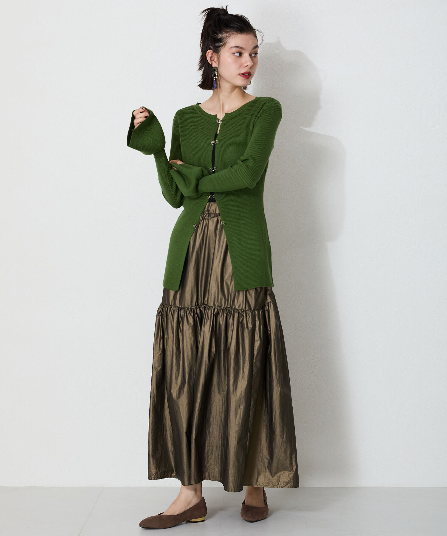 ORiental TRaffic「【WEB限定 / 累計16万足突破】ポインテッドトゥ フラット パンプス /R-4007 通勤靴 厚手クッション」|パンプス|