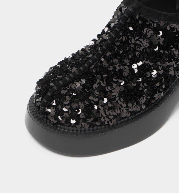 ODETTE E ODILE「＜SY＞ ラウンド スリッポン スパンコール フラット55&uarr;」|スリッポン|