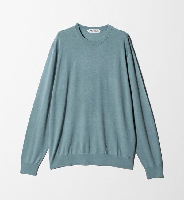UNITED ARROWS「＜SOVEREIGN＞ハイゲージ クルーネックニット」|ニット・セーター|LT.BLUE