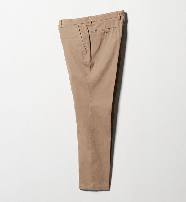 UNITED ARROWS「ピケ ガーメントダイ スリムテーパード ノープリーツパンツ」|チノ|