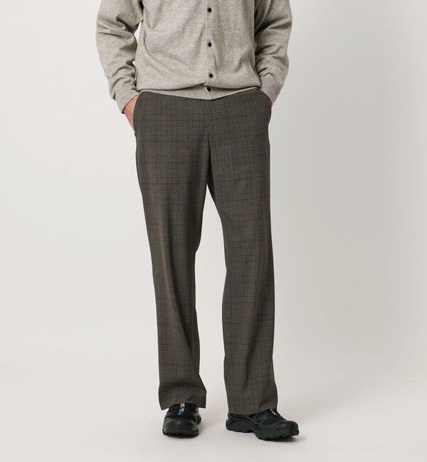 UNITED ARROWS「トロピカル チェック モダンイージー スラックス」|チノ|