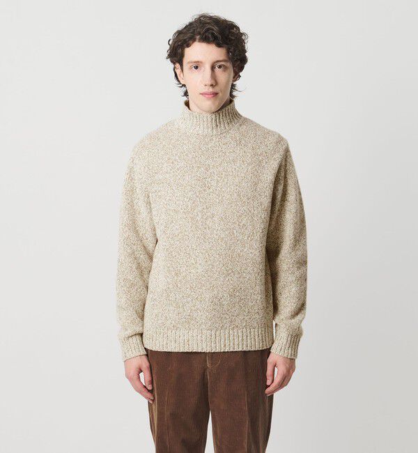 UNITED ARROWS「ウール コットン カシミア ムリネ タートルネック ニット」|ニット・セーター|